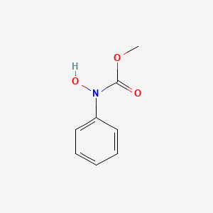 molecular formula C8H9NO3 B8699763 Carbamic acid, hydroxyphenyl-, methyl ester CAS No. 28091-62-5
