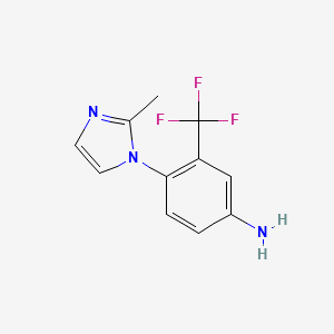 4-(2-Methyl-1H-imidazol-1-yl)-3-(trifluoromethyl)aniline
