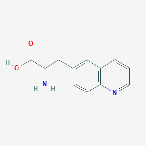 molecular formula C12H12N2O2 B8699807 (S)-2-Amino-3-(quinolin-6-yl)propanoic acid 