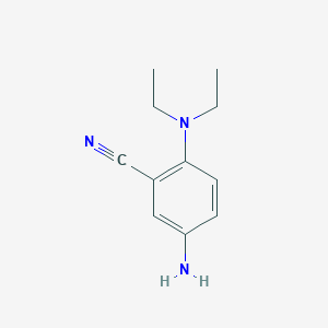 molecular formula C11H15N3 B8699887 5-Amino-2-diethylaminobenzonitrile 