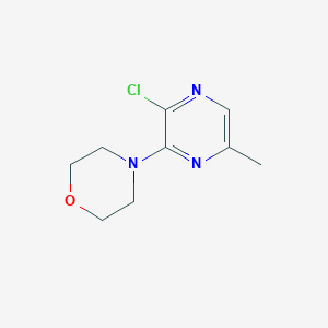 molecular formula C9H12ClN3O B8699892 4-(3-Chloro-6-methylpyrazin-2-yl)morpholine CAS No. 54739-39-8