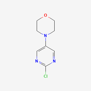 molecular formula C8H10ClN3O B8699916 4-(2-Chloropyrimidin-5-yl)morpholine 