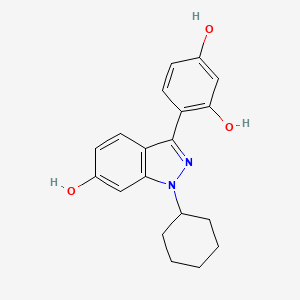 4-(1-cyclohexyl-6-hydroxy-1H-indazol-3-yl)benzene-1,3-diol