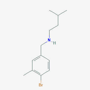 molecular formula C13H20BrN B8699937 [(4-Bromo-3-methylphenyl)methyl](3-methylbutyl)amine 