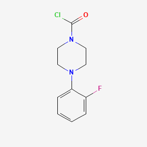 molecular formula C11H12ClFN2O B8699958 1-Chlorocarbonyl-4-(o-fluorophenyl)piperazine 