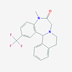 B087000 5-Methyl-2-(trifluoromethyl)-7,9,10,14b-tetrahydroisoquinolino[2,1-d][1,4]benzodiazepin-6-one CAS No. 10243-44-4