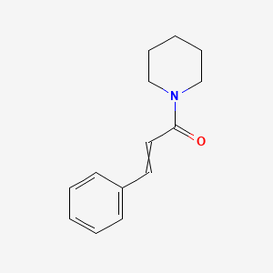 molecular formula C14H17NO B8700001 Piperidine, 1-(1-oxo-3-phenyl-2-propenyl)- 