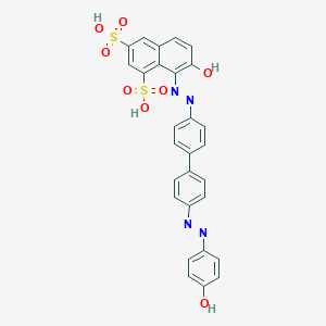 B087001 7-Hydroxy-8-[[4'-[(4-hydroxyphenyl)azo][1,1'-biphenyl]-4-yl]azo]naphthalene-1,3-disulphonic acid CAS No. 117-33-9