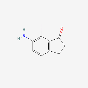 6-amino-7-iodo-2,3-dihydro-1H-inden-1-one