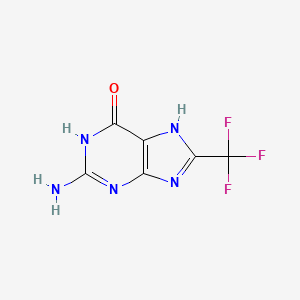 molecular formula C6H4F3N5O B8700276 8-(Trifluoromethyl)guanine 