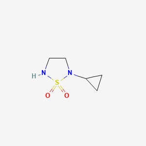 molecular formula C5H10N2O2S B8700400 1,2,5-Thiadiazolidine, 2-cyclopropyl-, 1,1-dioxide 