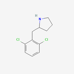 molecular formula C11H13Cl2N B8700419 2-(2,6-Dichloro-benzyl)-pyrrolidine 