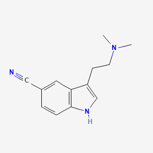 molecular formula C13H15N3 B8700429 5-Cyano-N,N-dimethyltryptamine CAS No. 17380-42-6
