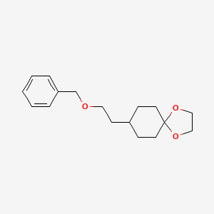 molecular formula C17H24O3 B8700437 8-[2-(Benzyloxy)ethyl]-1,4-dioxaspiro[4.5]decane CAS No. 628731-59-9