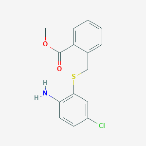 Methyl 2-(((2-amino-5-chlorophenyl)thio)methyl)benzoate