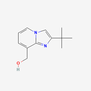 molecular formula C12H16N2O B8700578 2-tert-Butyl-8-hydroxymethylimidazo[1,2-a]pyridine 