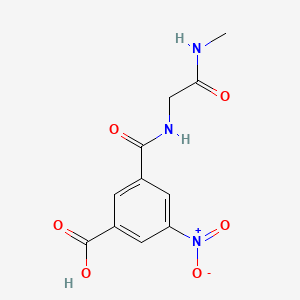 molecular formula C11H11N3O6 B8700603 3-(((2-(Methylamino)-2-oxoethyl)amino)carbonyl)-5-nitrobenzoic acid CAS No. 49755-98-8