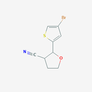 2-(4-Bromo-thiophen-2-yl)-tetrahydro-furan-3-carbonitrile