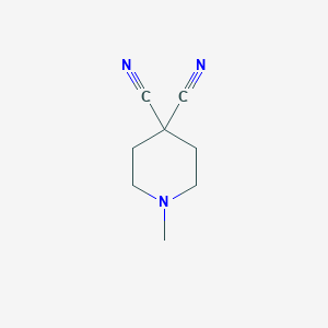 molecular formula C8H11N3 B8700641 1-Methylpiperidine-4,4-dicarbonitrile CAS No. 111511-94-5