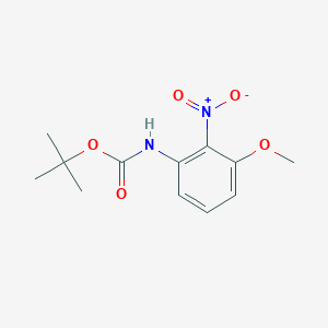 molecular formula C12H16N2O5 B8700729 Tert-butyl (3-methoxy-2-nitrophenyl)carbamate 