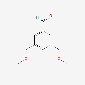 molecular formula C11H14O3 B8700758 3,5-Bis(methoxymethyl)benzaldehyde CAS No. 137334-70-4