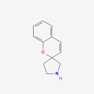 molecular formula C12H13NO B8700787 Spiro[chromene-2,3'-pyrrolidine] 