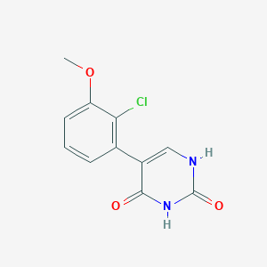 molecular formula C11H9ClN2O3 B8700792 5-(2-chloro-3-methoxyphenyl)pyrimidine-2,4(1H,3H)-dione CAS No. 830346-42-4