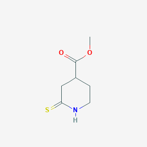 molecular formula C7H11NO2S B8700813 Methyl 2-sulfanylidenepiperidine-4-carboxylate 