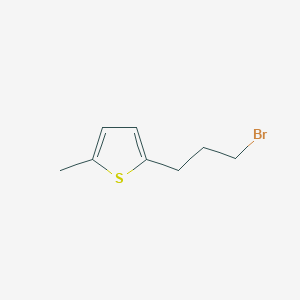 molecular formula C8H11BrS B8700824 2-(3-Bromopropyl)-5-methylthiophene 