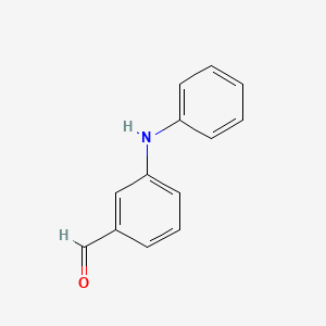 molecular formula C13H11NO B8700842 3-Anilinobenzaldehyde 