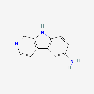 molecular formula C11H9N3 B8700869 9H-pyrido[3,4-b]indol-6-amine CAS No. 6453-27-6