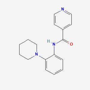 N-[2-(1-piperidinyl)phenyl]isonicotinamide