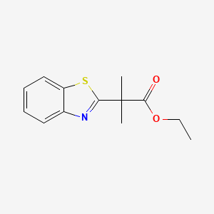 Ethyl 2-methyl-2-(2-benzothiazolyl)propionate