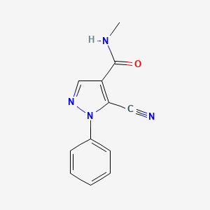 1H-Pyrazole-4-carboxamide, 5-cyano-N-methyl-1-phenyl-