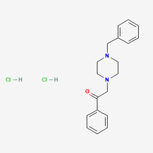molecular formula C19H24Cl2N2O B8700910 2-(4-Benzyl-1-piperazinyl)-1-phenylethanone dihydrochloride 