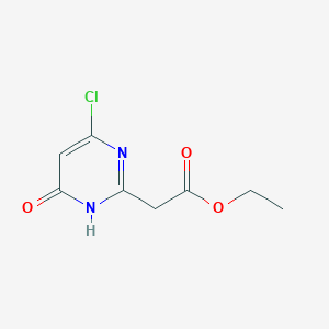 molecular formula C8H9ClN2O3 B8700914 Ethyl 2-(6-chloro-4-oxo-1,4-dihydropyrimidin-2-yl)acetate 
