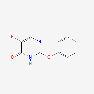molecular formula C10H7FN2O2 B8701006 5-Fluoro-2-phenoxypyrimidin-4(3H)-one CAS No. 63650-52-2