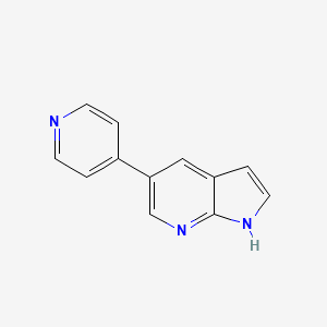 molecular formula C12H9N3 B8701040 5-(pyridin-4-yl)-1H-pyrrolo[2,3-b]pyridine CAS No. 849068-05-9