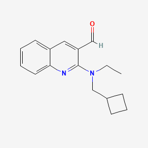 molecular formula C17H20N2O B8701056 2-((Cyclobutylmethyl)(ethyl)amino)quinoline-3-carbaldehyde CAS No. 898911-84-7