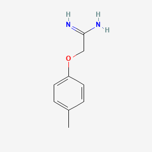 molecular formula C9H12N2O B8701058 2-(4-Methylphenoxy)acetamidine 