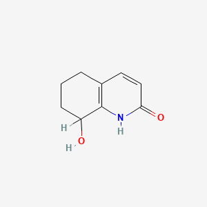 molecular formula C9H11NO2 B8701124 5,6,7,8-Tetrahydro-8-hydroxy-2-quinolone CAS No. 75926-51-1