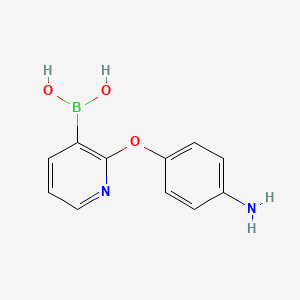 molecular formula C11H11BN2O3 B8701126 2-(4-Aminophenoxy)pyridin-3-ylboronic acid 