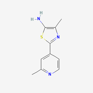 molecular formula C10H11N3S B8701137 4-Methyl-2-(2-methylpyridin-4-yl)thiazol-5-amine 