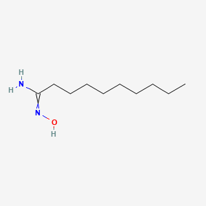 molecular formula C10H22N2O B8701164 N'-hydroxydecanimidamide CAS No. 88542-64-7
