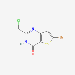 molecular formula C7H4BrClN2OS B8701346 6-bromo-2-(chloromethyl)thieno[3,2-d]pyrimidin-4(3H)-one 