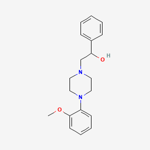molecular formula C19H24N2O2 B8701359 2-[4-(2-Methoxyphenyl)piperazin-1-yl]-1-phenylethan-1-ol 