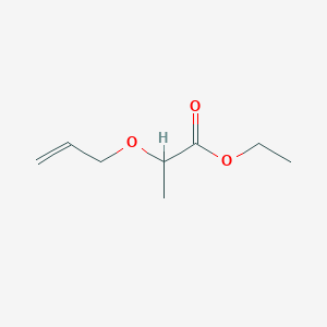 molecular formula C8H14O3 B8701389 Propanoic acid, 2-allyloxy-, ethyl ester 
