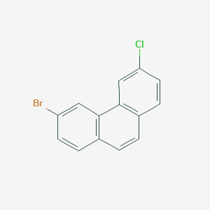 molecular formula C14H8BrCl B8701401 3-Bromo-6-chlorophenanthrene 