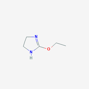 molecular formula C5H10N2O B8701403 2-Ethoxy-4,5-dihydro-1H-imidazole CAS No. 61076-74-2