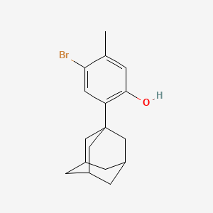 molecular formula C17H21BrO B8701410 2-(Adamantan-1-YL)-4-bromo-5-methylphenol 